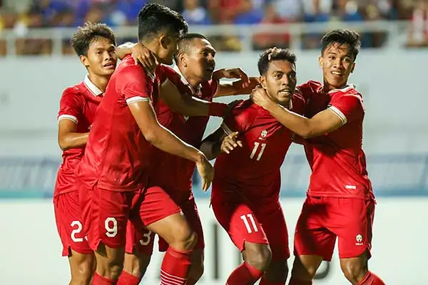 Gambar skuad Timnas U-23 Indonesia bersiap di SEA Games 2025.