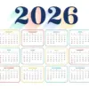 Kalender 2026