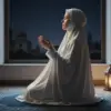 Ilustrasi umat Islam sedang berdoa pada malam 1 Rajab