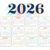 Kalender libur nasional dan cuti bersama 2026, menunjukkan tanggal libur tahun baru dan rangkaian libur resmi.