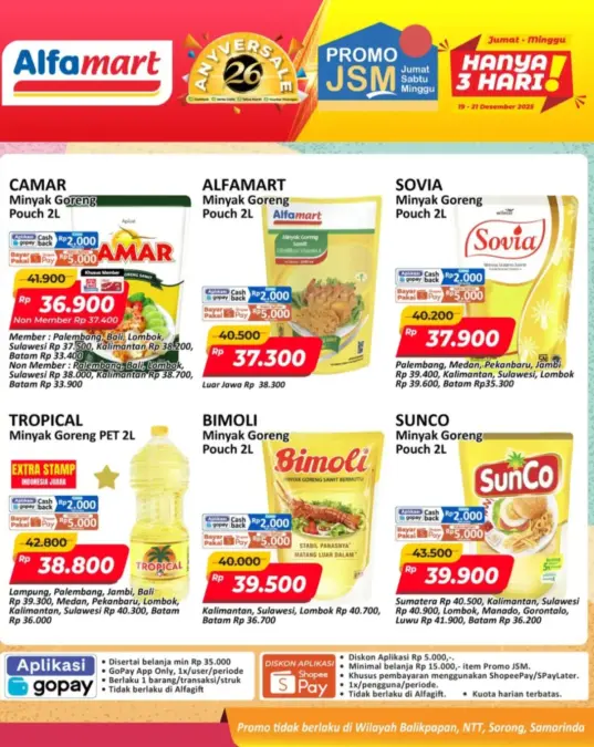 Promo JSM Alfamart 19-21 Desember 2025, Banyak Promo Diskon Kebutuhan Harian Jelang Natal! Promo Alfamart